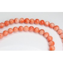 elegant colier coral Peau D'ange. aur 14k. atelier italian